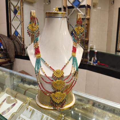 Gold Gani Set With Ring