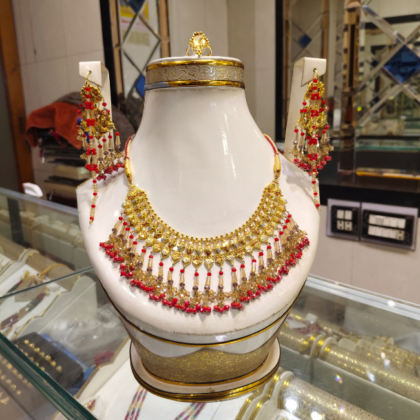 Gold Gani Set With Ring